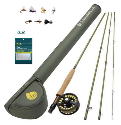 Redington Trout 590-4 Fly Rod Combo Field Kit